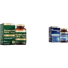Bromelain Forte – 750 Mg Bromelain, Yeşil Çay Ekstresi, Krom ve Probiyotik Içeren Tablet – 6