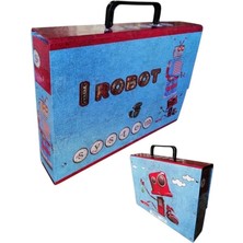Saplı Klasör 1 Adet Kolplu Klasör Öğrenci Klasörü 32X24X7 cm Saplı Çanta Saplı Dosya Okul