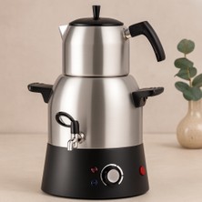 Eseno Select Elektrikli Semaver Çay Makinesi 3l Su Kazanı 1.1l Demlik 1000W