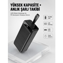 AyrStore Tüm Cihazlarla Uyumlu 50.000 Mah Powerbank – Yüksek Kapasiteli, LED Gösterge ve Akıllı Koruma