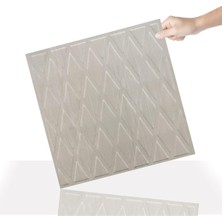 3 Boyutlu Duvar Paneli Kabartmalı Baklava Desenli Pvc 41X41 Cm/ 6 Adet /1 M²