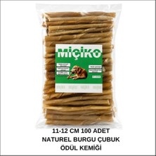 100 Lü Naturel Burgu Ödül Çubuğu ve Çiğneme Kemiği 11-12CM