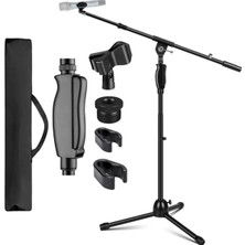 MS1337 Premium Ağır Hizmet Tipi (Heavy Duty) Profesyonel Çelik Mikrofon Standı & Sehpası (Taş�