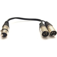 Yka Xlr Y Kablo (1 Dişi-2 Erkek)