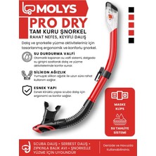 Pro Full Dry Şnorkel Tam Kuru Profesyonel Dalış Şnorkeli