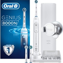 Genius 8000N Elektrikli Diş Fırçası, Bluetooth Bağlantılı, 3 Fırça Başlığı, Seyahat Kı