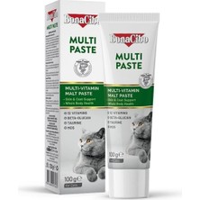 Bonacibo Multi Paste Yetişkin Kediler Için Multivitamin Malt Macun Deri ve Tüy Bakımı 100 ml