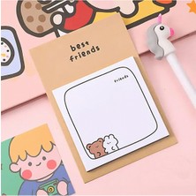 Arkadaş Ayıcıklar Temalı Renkli Not Seti • Post-It • Sticky Note