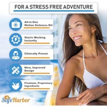 Safeharbor Hareket Hastalığı Giderici ve Mide Bulantısı Önleme Kiti, Yolculuğunuz Için Temel