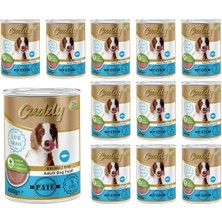 Yetişkin Köpek Balıklı Pate Yaş Mama 400 gr x 12 Adet