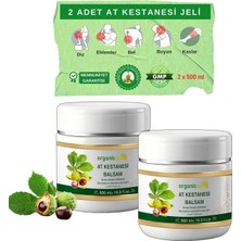 Organicsun At Kestanesi Balsamı Jeli 500 ml x 2 Adet Kas ve Eklem Besleyici Masaj Kremi