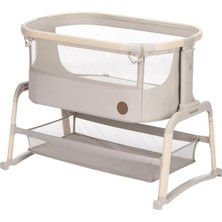 Iora Air Sallanabilen Ahşap Görünümlü Anne Yanı Beşik Beige Eco