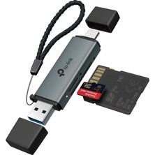 UA430D | USB 3.0 Type-C & Type-A Sd/microsd Kart Okuyucu | 5 Gbps Hız, Uhs-I 200 Mb/s, Çift Kart E