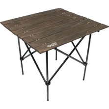 Gray Wolf Katlanabilir Kamp Masası, Ahşap Tablalı, Çantalı | Taşıma Çantalı, Ahşap Tabla,