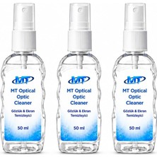 mt Optical Cleaner 3 Adet Ekran ve Gözlük Camı Temizleme Spreyi 3X50 ml | Alkol Içermez, Iz B�