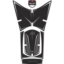 Rks RZ250S Zontes 2023-2024 Uyumlu Tank Pad Karbon Beyaz Redline Grafik