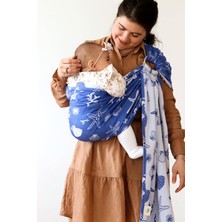 Zubu Platin Seri - Halka Sling - Bebek Taşıyıcı - Pamuk ve Bambu - Taşıma Şalı - Wrap - Mari
