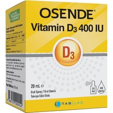 Vitamin D3 400 Iu Damla/sprey 20 ml