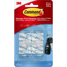 Command 17006 Clr Haken S (6 Kanca + 8 Şerit) Şeffaf