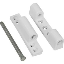 Pvc Pimapen Kapı Pencere Menteşesi - Plastik Menteşe - Içi Metal Destekli - 90MM - Beyaz - 6 Ad