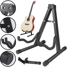 GS01 Üst Kalite A Tipi Katlanabilir Klasik Akustik Elektro ve Bas Gitar Standı Ayaklığı Sehpas�