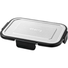 Home 1520 ml Kilitli Cam Saklama Kabı – Inoks Kapaklı Yemek ve Kahvaltılık Kabı