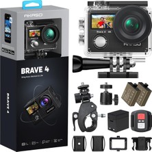 Akaso Brave 4 4K 20MP Wifi Aksiyon Kamerası Ultra Hd With Eıs 30M Underwater Su Geçirmez - Uzaktan