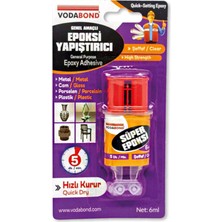 Çok Amaçlı Epoksi Yapıştırıcı Metal Cam Porselen Plastik Yüzeyler 5 Dk Kuruma