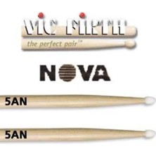 Vıcfırth N5AN Baget(Çift) Nova 5A Nylon Tıp, Hıckory, 16X0.565 Baget Nova (Çift) 5A Nylon