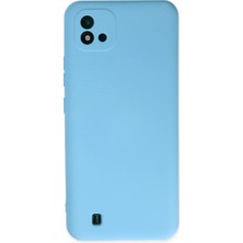 Eseno Select Realme C11 2021 Kılıf Nano Içi Kadife Silikon - Mavi