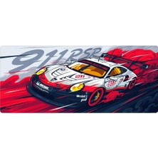 Gaming Mouse Pad 70X30 cm Xl Büyük Dikişli Kenar Speed Oyuncu Mouse PAD(911RSR, 70X30 Cm)