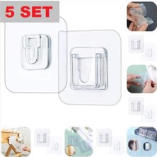 Geçmeli Klips Eşya Sabitleme Askısı 5 Set BX40