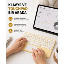 sbodurhome  Bluetooth Klavye – Kablosuz, Sessiz Tuşlu, Android Ios Windows Uyumlu, Kompakt Taşınabilir Tas