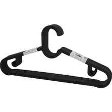 10PCS Plastik - Antrasit Gri Elbise Askısı BX40