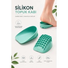 Silikon Topuk Pedi Kabı Topuk Dikeni Tabanlık Topukluk Yükseltici Rahatlatıcı Silikon Kap Topuk
