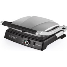 CG-320 Bestost 2000W 6 Dilim Döküm Plakalı Tost ve Izgara Makinesi | Çıkarılabilir Döküm Pla