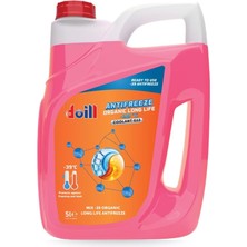 39 / -40 Derece Hazır Karışım 5 Litre Kırmızı Organik Antifriz - G12 (Üretim Yılı: 2026)