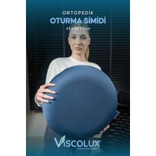 Ortopedik Oturma Simidi - Visco Oturma Simidi Doğum Sonrası Rahatlatıcı Yastık Mavi