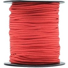 Mg Ropes Bileklik,outdoor ve Hobi Paracord Ip 2 mm No:11 30 Metre Makara Kırmızı