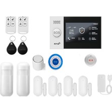 Ev ve Iş Yeri Akıllı Güvenlik Alarm Sistemleri(Sim Kart/google Asistan/amazon Alexa/tuya Smart)
