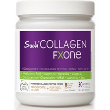 Fxone Elmalı Toz Kolajen, Tip I-Iı-Iıı, Hyaluronik Asit, Vitamin C, D3, K2, 390G