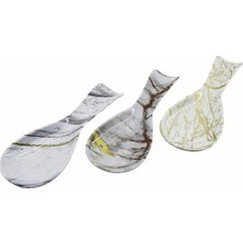 İlkyaz Fashion AKL-090 Melamin Mermer Desenli Kepçe Altlık BX40