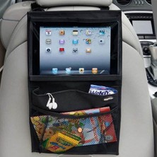 2 Adet Araba Koltuk Arkası Şeffaf Koruyucu Kılıf Tablet Tutucu Stand Araç Içi Düzenleyici Org