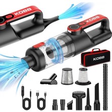 KBV20 12VOLT/ Li-Ion Şarjlı Kömürsüz Motor Hibrit Araç Süpürgesi + 8 Parça Aksesuar Seti +