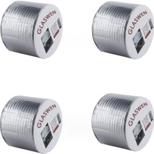 4 Adet Çatı Izolasyon Bandı 96 mm x 2 mt Su Sızdırmazlık Geçirmez Delik Yalıtım Çamur Bor