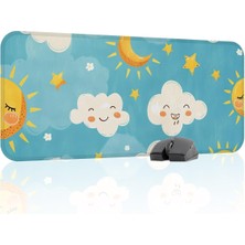 Çocuk Gaming Mouse Pad Kauçuk Kaymaz Taban Mousepad (V5, 70X30 Xl)
