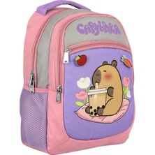 Kız Çocuk Ilkokul Okul Sırt Çantası - Mor - Pembe - 5233