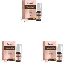 Vitamin D3K2 10 ml Sprey - Kas & Kemik & Bağışıklık – 1000IU D3 & 20MCG K2 Vitamini (3 Paketi