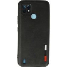 Eseno Select Realme C21 Kılıf Loop Deri Silikon - Siyah