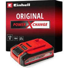Einhell Orijinal 18 V 4.0 Ah Power X-Change Plus (18 V Akü, Tüm Pxc Için Çok Yönlü, Deşarj Ol